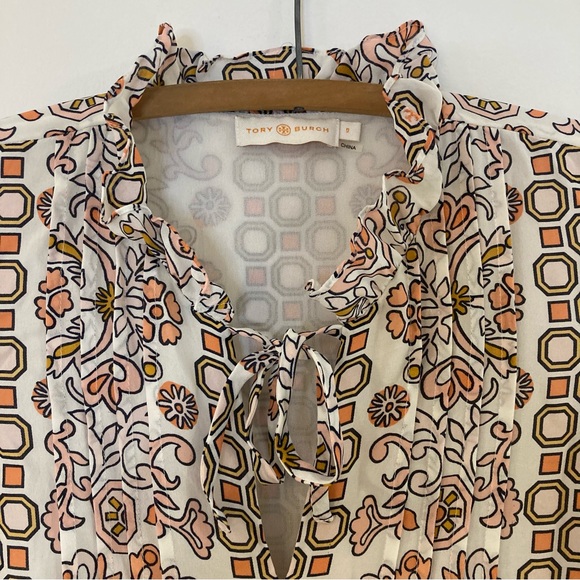 Tory Burch Serena Printed Silk Dress - Picture 5 of 6